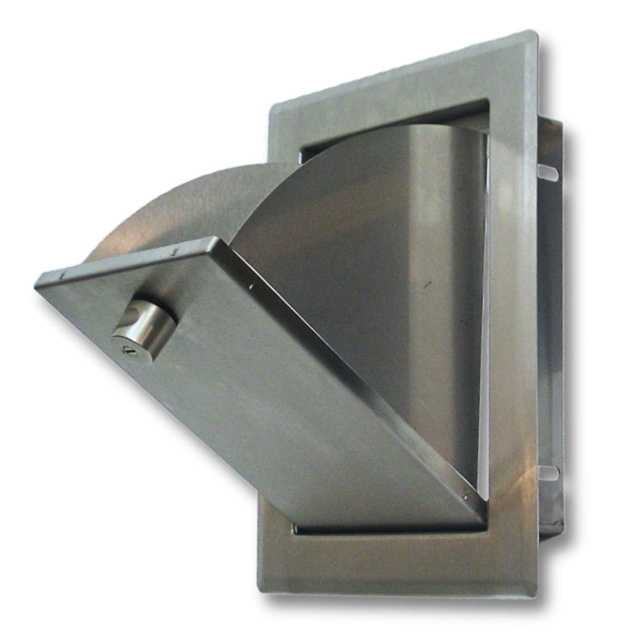 Wäscheklappe CLASSIC edelstahl - gebürstet, versperrbar